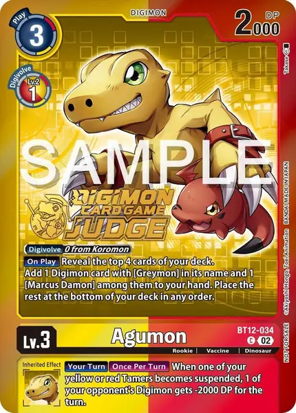Agumon - BT12-034 (Judge Pack 5)
