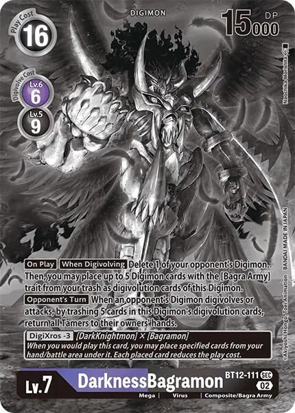 DarknessBagramon (Alternate Art) (Black & White)