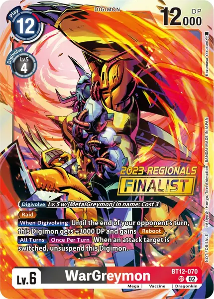 WarGreymon (2023 Regionals Finalist)