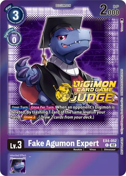 Fake Agumon Expert - EX4-052 (Judge Pack 4)