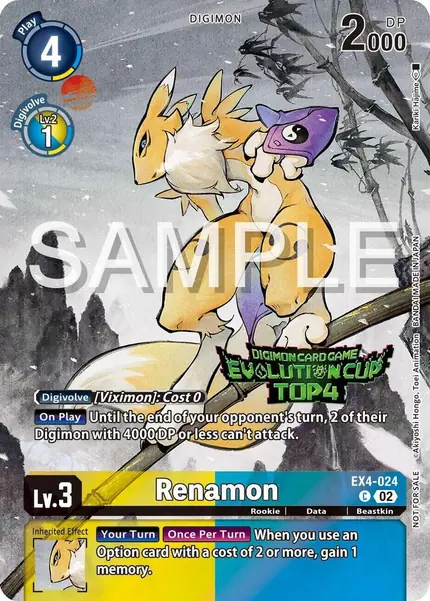 Renamon - EX4-024 (2024 Evolution Cup Top 4)