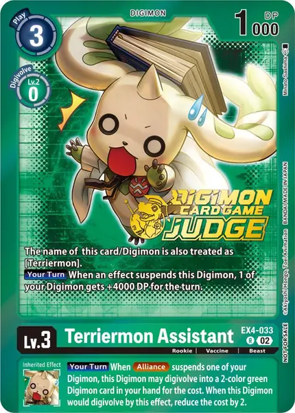Terriermon Assistant - EX4-033 (Judge Pack 4)