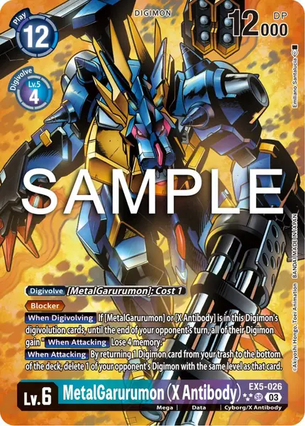 MetalGarurumon (X Antibody) (3 Star Alternate Art)
