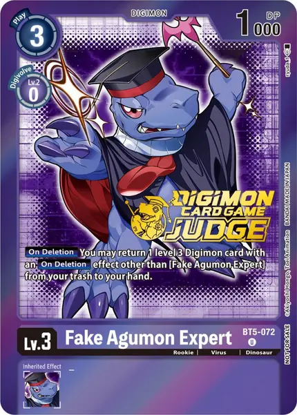 Fake Agumon Expert - BT5-072 (Judge Pack 4)