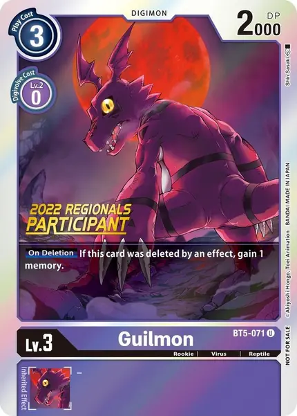 Guilmon (2022 Championship Offline Regional) [Online Participant]