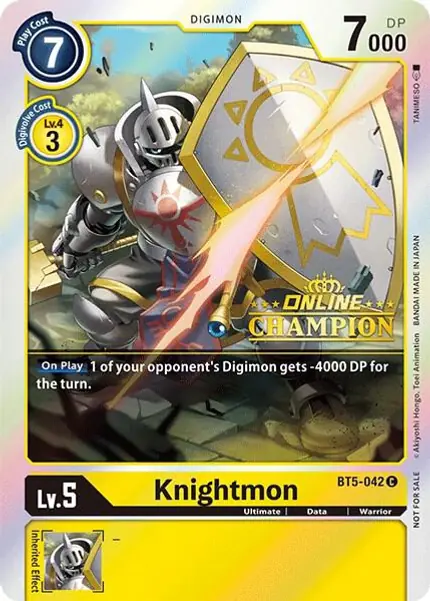 Knightmon - BT5-042 (2021 Championship Online Regional) [Online Champion]