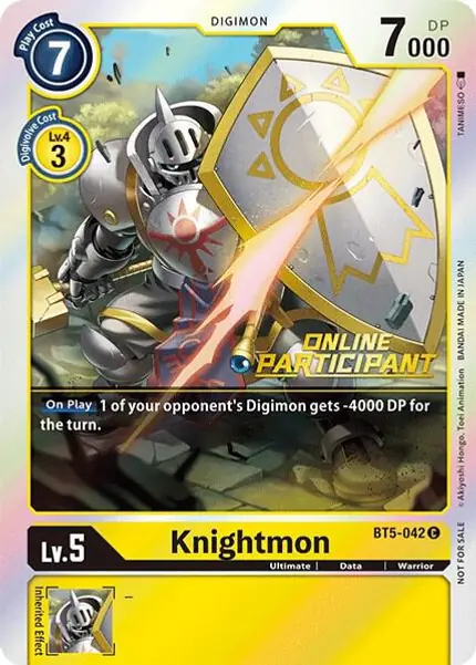Knightmon - BT5-042 (2021 Championship Online Regional) [Online Participant]