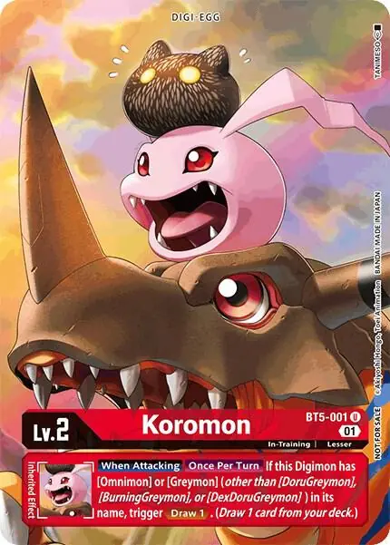 Koromon - BT5-001 (Premier TO Event June 2021)