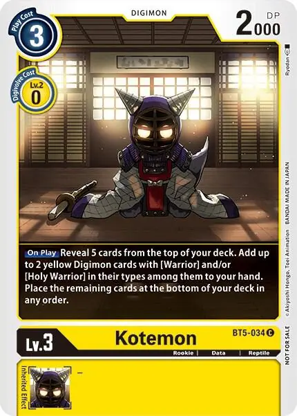 Kotemon - BT5-034 (Tamer Party Vol. 5 )