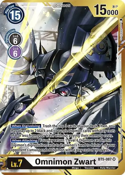 Omnimon Zwart (Alternate Art - Kenji Watanabe)