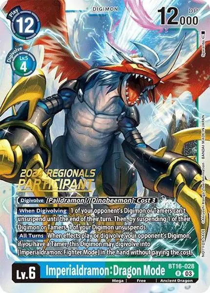 Imperialdramon: Dragon Mode (2024 Regionals Participant)