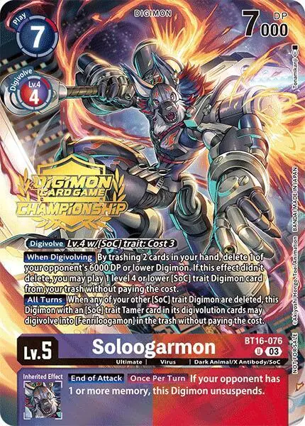 Soloogarmon (Championship 2024 Tamers Pack)
