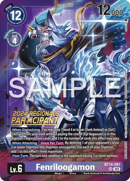 Fenriloogamon (2024 Regionals Participant)
