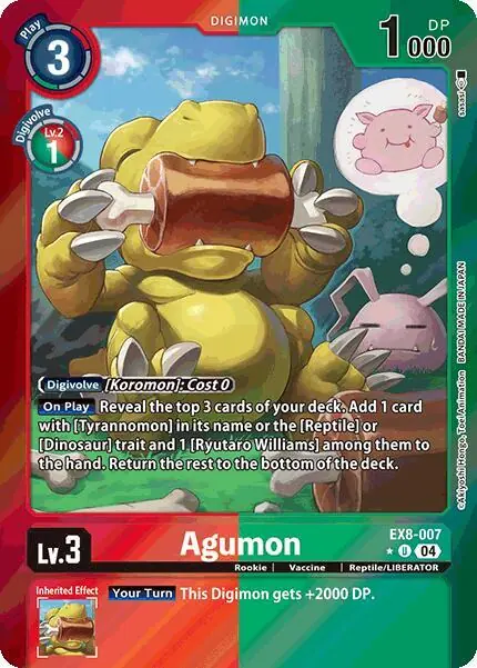 Agumon - EX8-007 (Limited Foil)