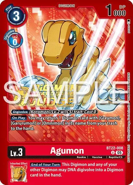 Agumon (Judge Pack 2025 Wave 2)