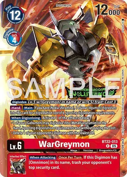 WarGreymon (Evolution Cup 2025 Vol. 3 Top 4)