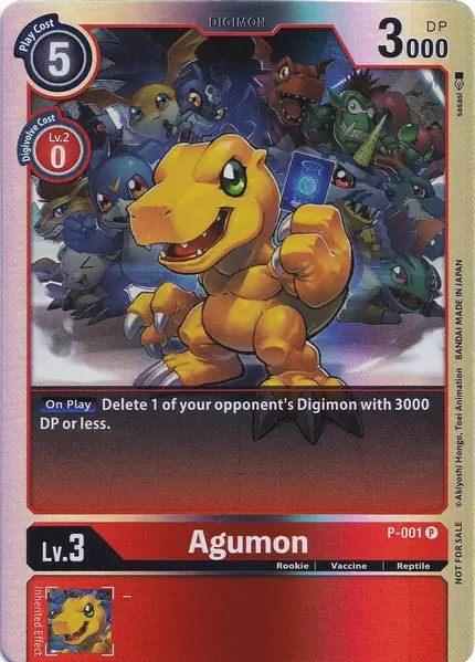 Agumon - P-001 (Rainbow Foil)