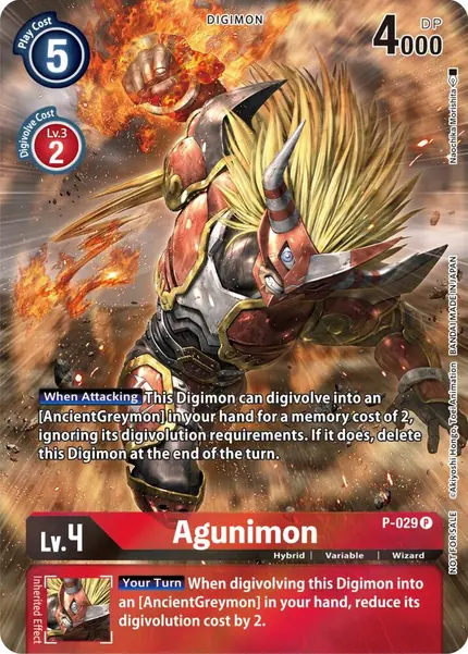 Agunimon - P-029 (2nd Anniversary Frontier Card)