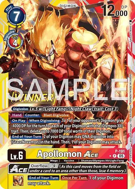 Apollomon ACE (Store Tournament 2025 Vol.3 Winner Pack)