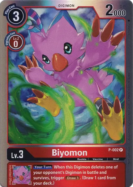 Biyomon - P-002 (Rainbow Foil)