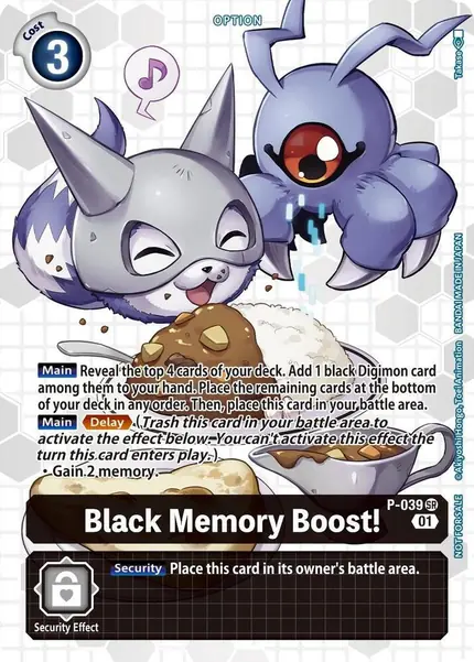 Black Memory Boost! - P-039 (Next Adventure Box Promotion Pack)