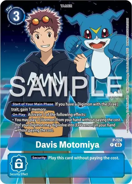 Davis Motomiya - P-124 (Digimon Adventure 02: The Beginning Set)