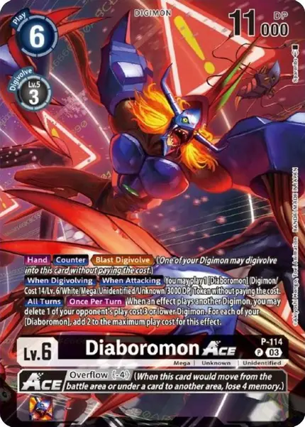 Diaboromon ACE - P-114 (Tamer Goods Set Diaboromon)