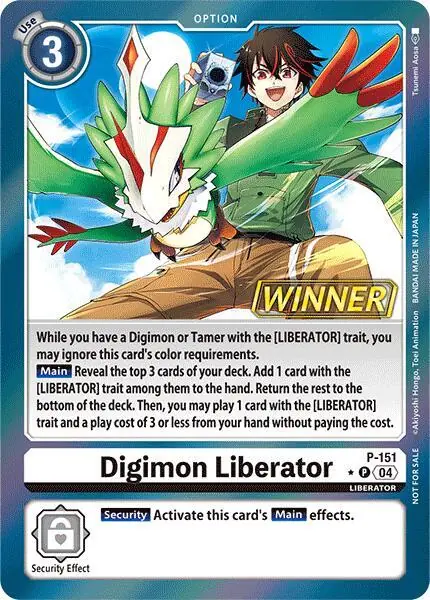 Digimon Liberator - P-151 (Store Tournament 2024 Jul. - Sep. Winner Pack)