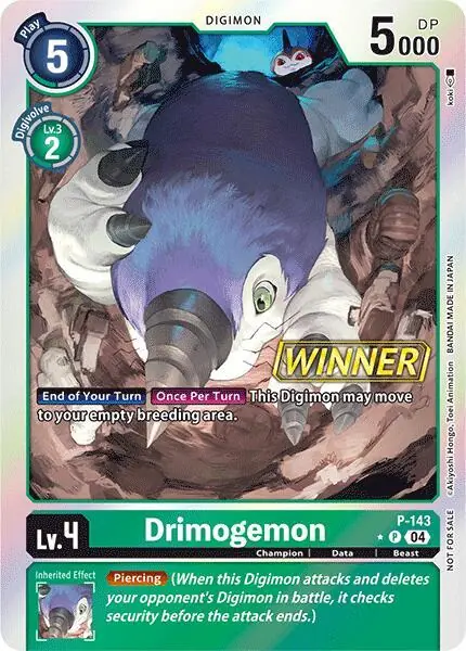 Drimogemon - P-143 (Store Tournament 2024 Jul. - Sep. Winner Pack)