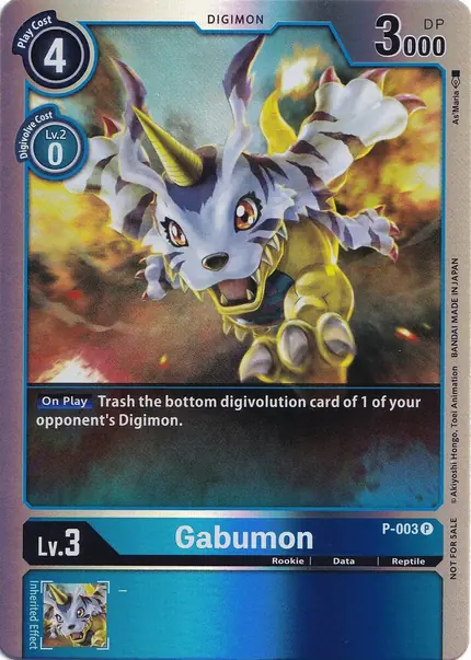 Gabumon - P-003 (Rainbow Foil)
