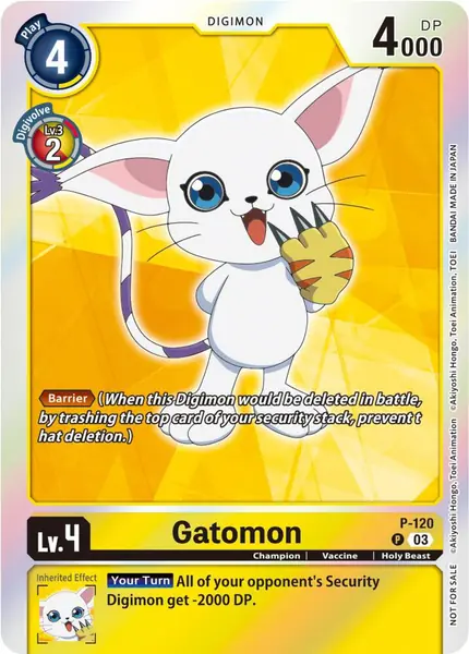 Gatomon - P-120 (Tamer Party Pack -The Beginning- Ver. 2.0)