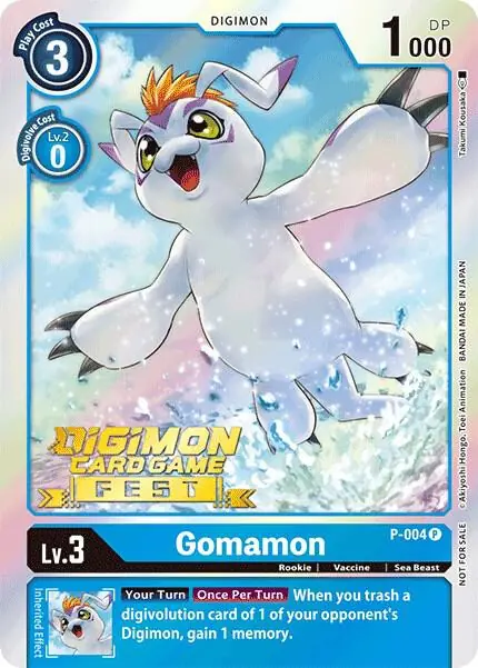 Gomamon - P-004 (Digimon Card Game Fest 2022)