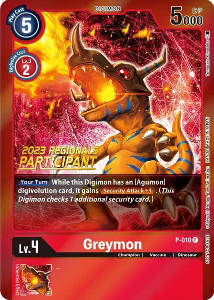 Greymon - P-010 (2023 Regionals Participant)
