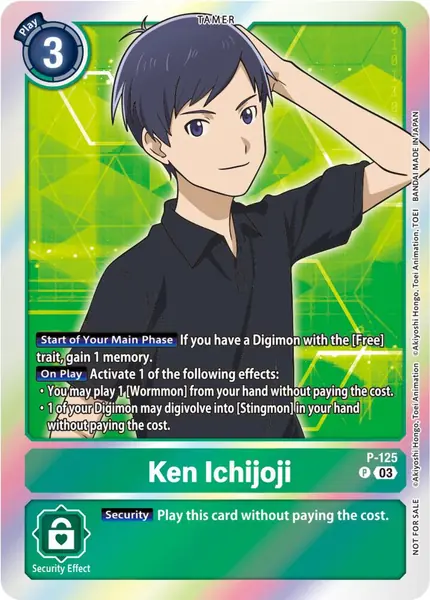 Ken Ichijoji - P-125 (Tamer Party Pack -The Beginning- Ver. 2.0)