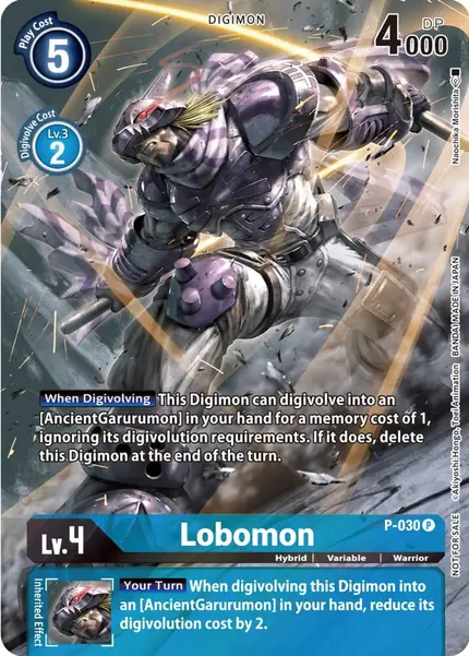 Lobomon - P-030 (2nd Anniversary Frontier Card)