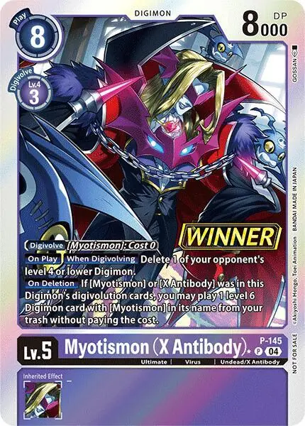 Myotismon (X Antibody) - P-145 (Store Tournament 2024 Jul. - Sep. Winner Pack)
