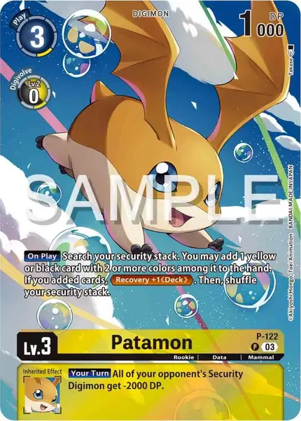Patamon - P-122 (Digimon Adventure 02: The Beginning Set)