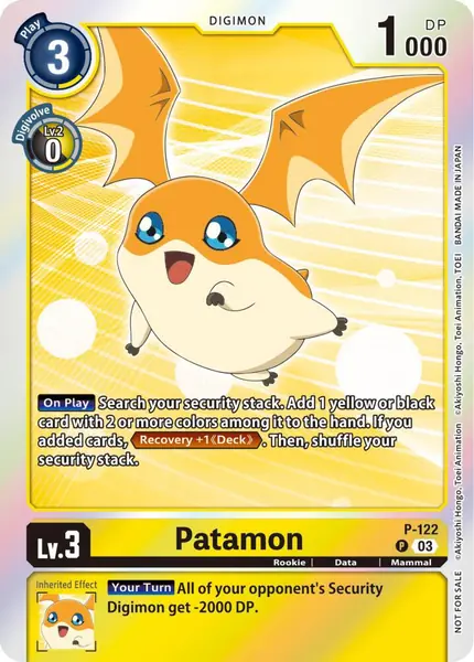 Patamon - P-122 (Tamer Party Pack -The Beginning- Ver. 2.0)