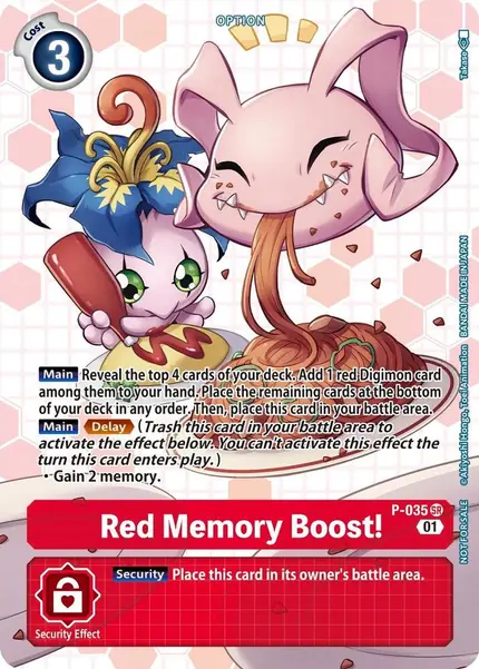 Red Memory Boost! - P-035 (Next Adventure Box Promotion Pack)