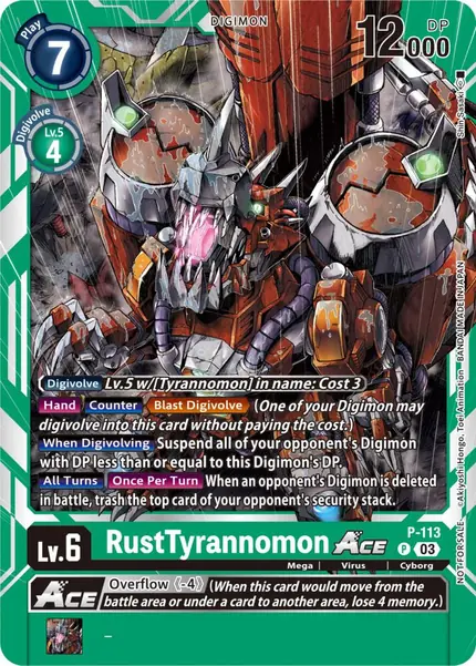 RustTyrannomon ACE - P-113 (3rd Anniversary Survey Pack)