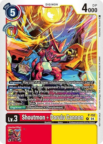 Shoutmon + Dorulu Cannon (Store Tournament 2024 Oct. - Dec. Participation Pack)