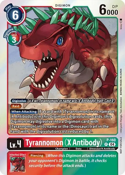 Tyrannomon (X Antibody) (-Chain of Liberation- Upgrade Pack