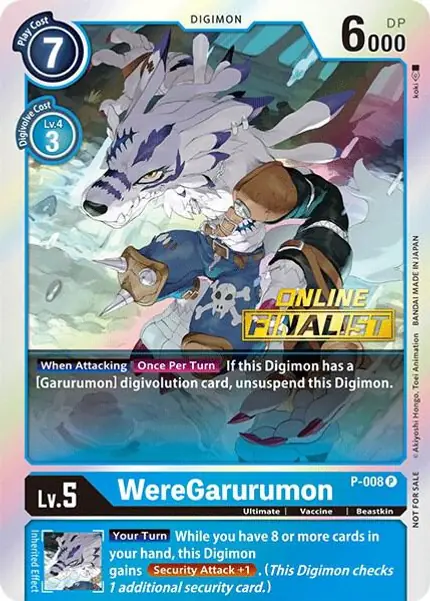 WereGarurumon - P-008 (2021 Championship Online Regional) [Online Finalist]