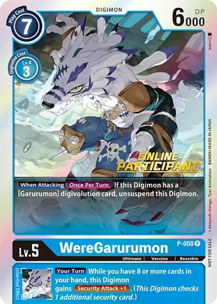 WereGarurumon - P-008 (2021 Championship Online Regional) [Online Participant]