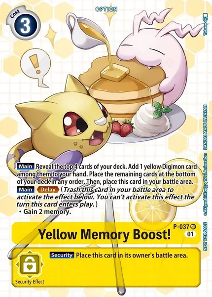 Yellow Memory Boost! - P-037 (Next Adventure Box Promotion Pack)