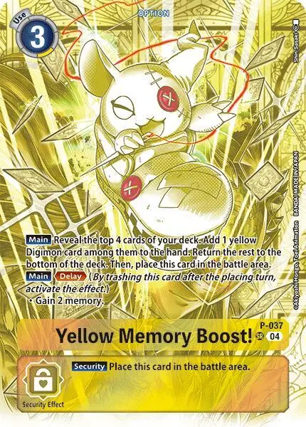 Yellow Memory Boost! (Starter Deck 19 Exclusive)