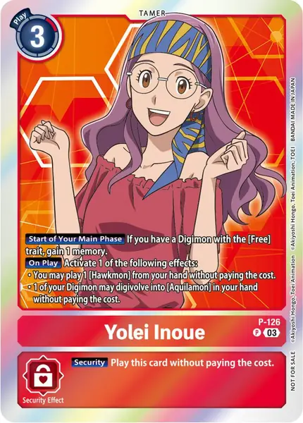 Yolei Inoue - P-126 (Tamer Party Pack -The Beginning- Ver. 2.0)