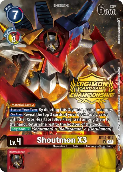 Shoutmon X3 (Championship 2023 Tamers Pack)