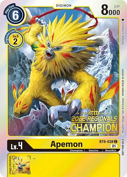 Apemon (2022 Championship Online Regional) [Online Champion]