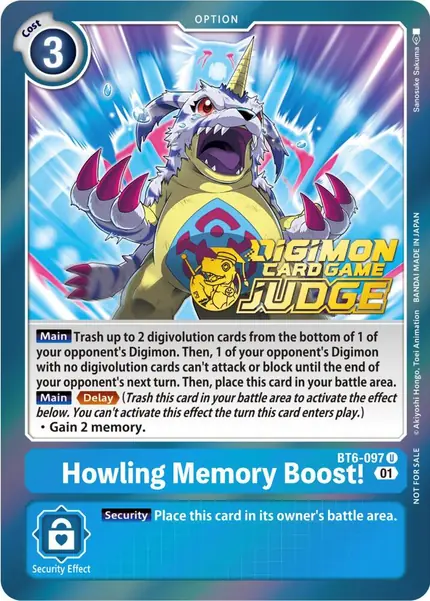 Howling Memory Boost! (Judge Pack 3)